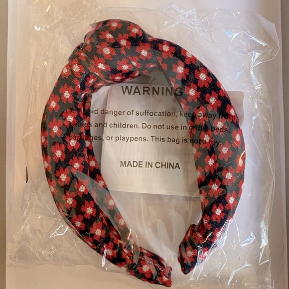 Anthropologie Accessories - *HPx2* Anthropologie- red flower headband